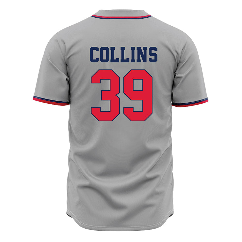 Dayton - NCAA Baseball : Lucas Collins - Grey Jersey-1