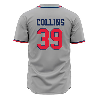 Dayton - NCAA Baseball : Lucas Collins - Grey Jersey-1