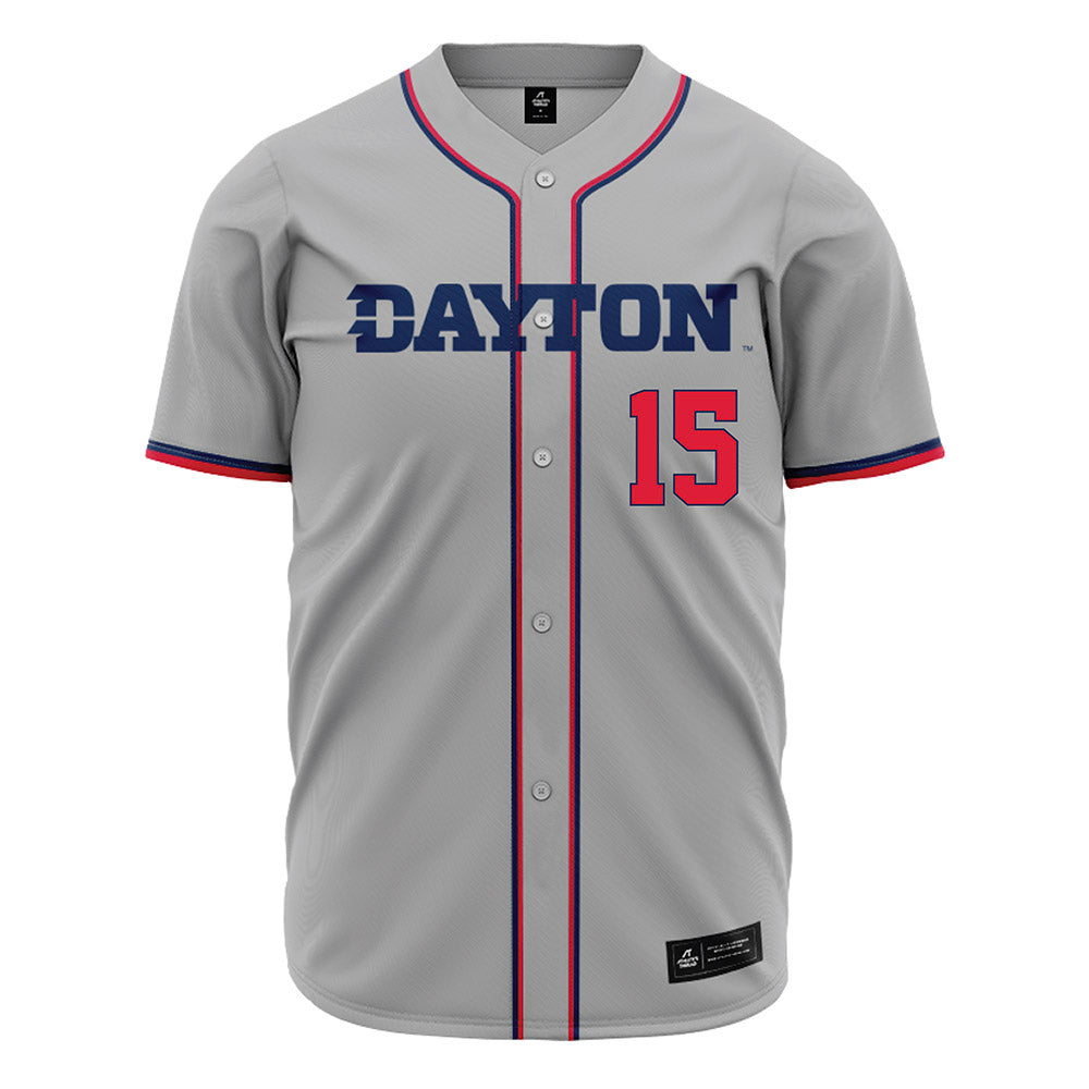 Dayton - NCAA Baseball : Nicolas Amodeo - Grey Jersey-0
