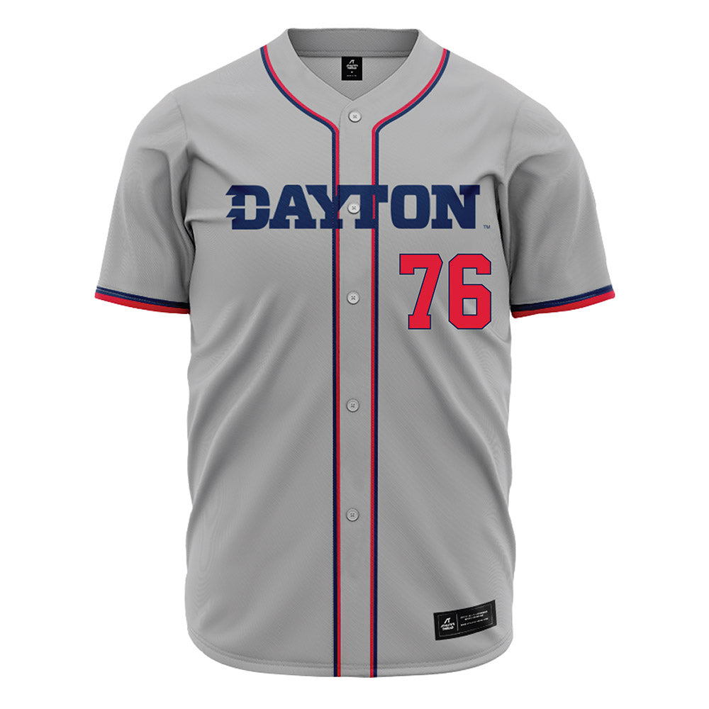 Dayton - NCAA Baseball : Jon Alstrom - Grey Jersey-0