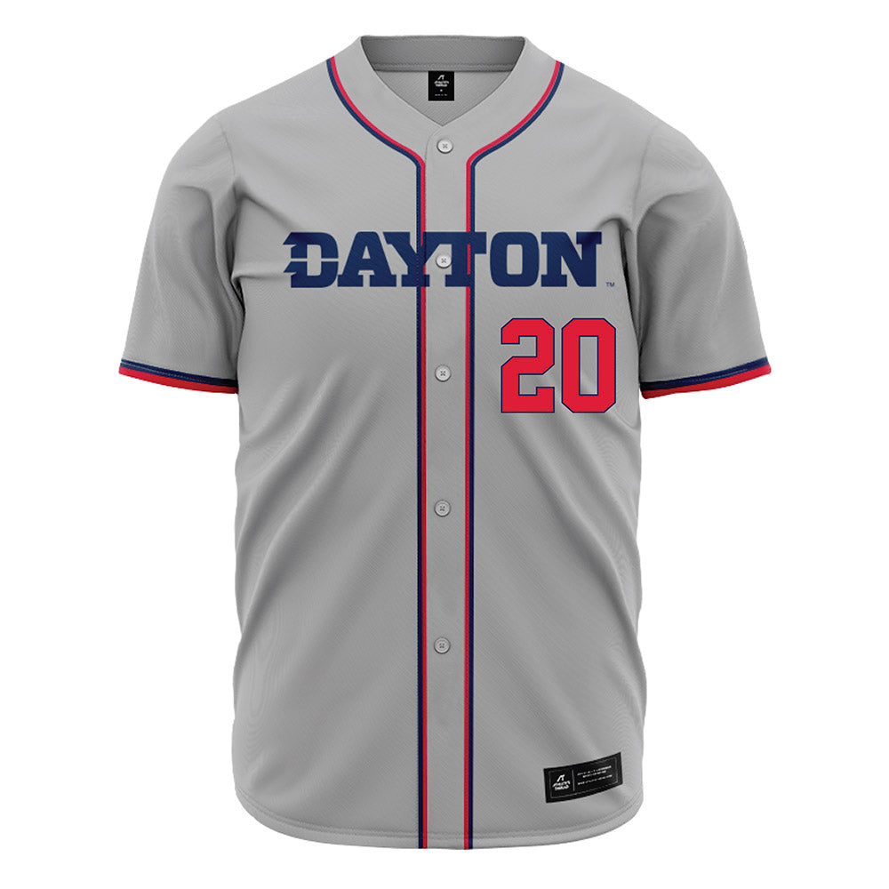 Dayton - NCAA Baseball : Ben Groeschl - Grey Jersey-0