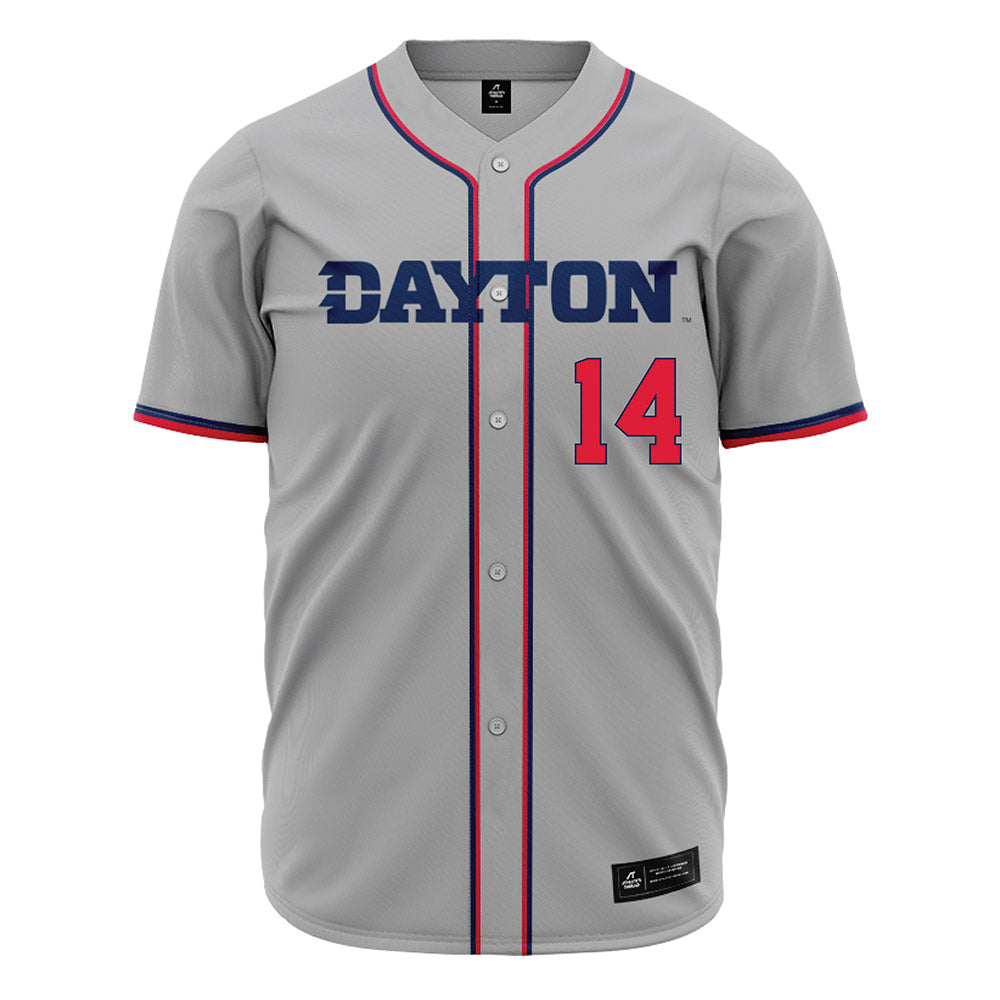 Dayton - NCAA Baseball : Peyton Malecha - Grey Jersey-0