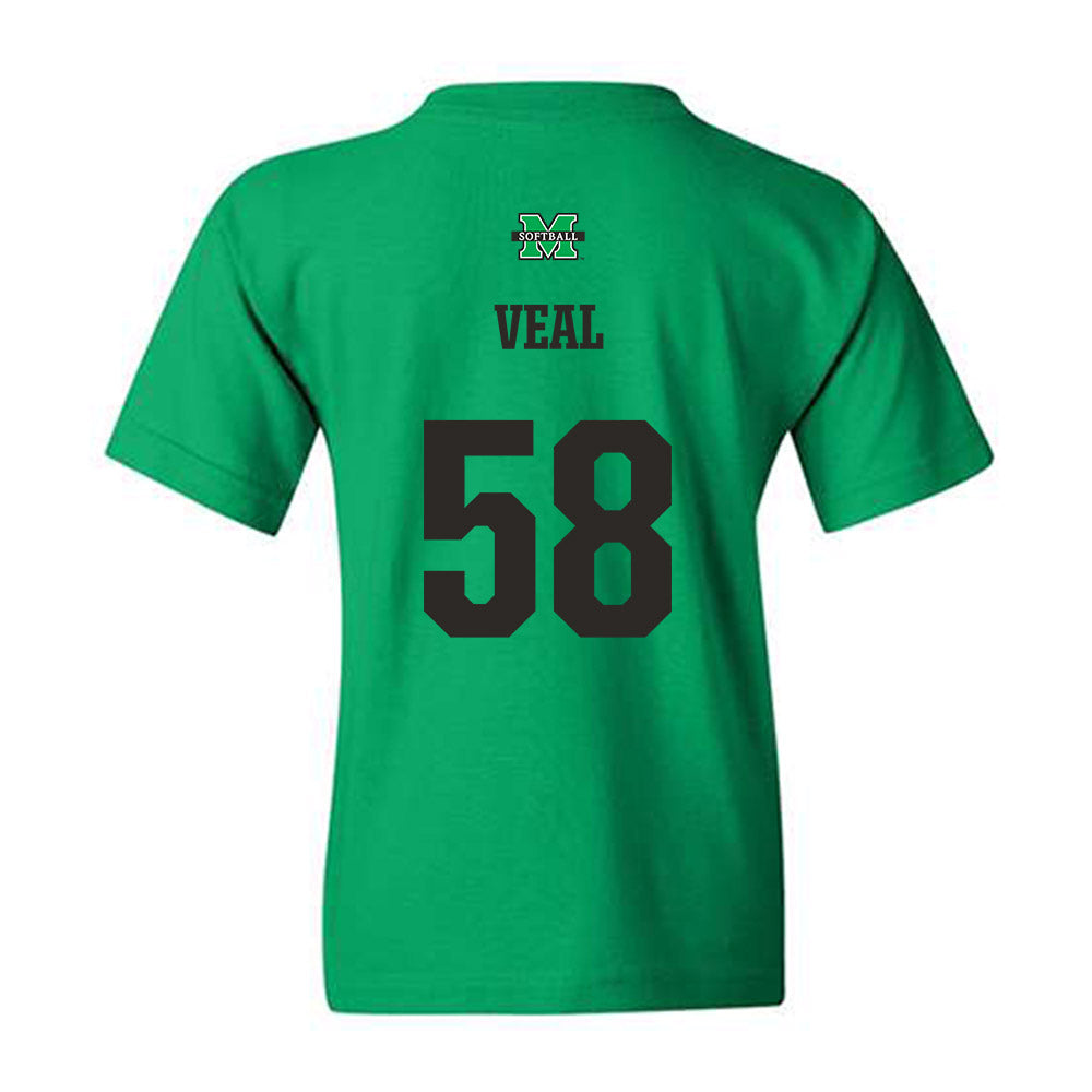 Marshall - NCAA Softball : Maddie Veal - Generic Shersey Youth T-Shirt-1