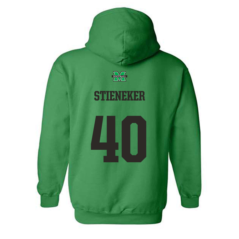 Marshall - NCAA Softball : Addison Stieneker - Generic Shersey Hooded Sweatshirt-1