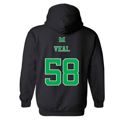Marshall - NCAA Softball : Maddie Veal - Sports Shersey Hooded Sweatshirt-1