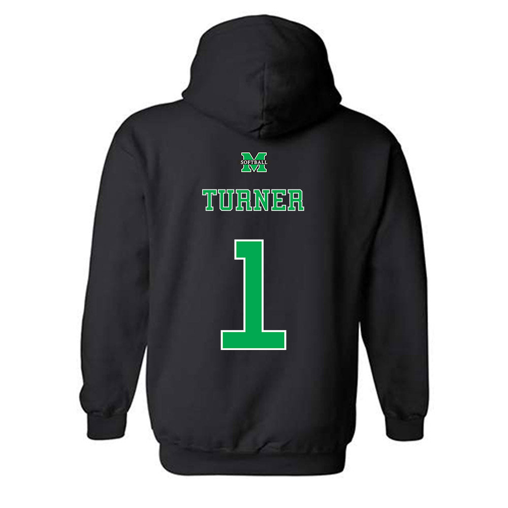 Marshall - NCAA Softball : Sydney Turner - Sports Shersey Hooded Sweatshirt-1