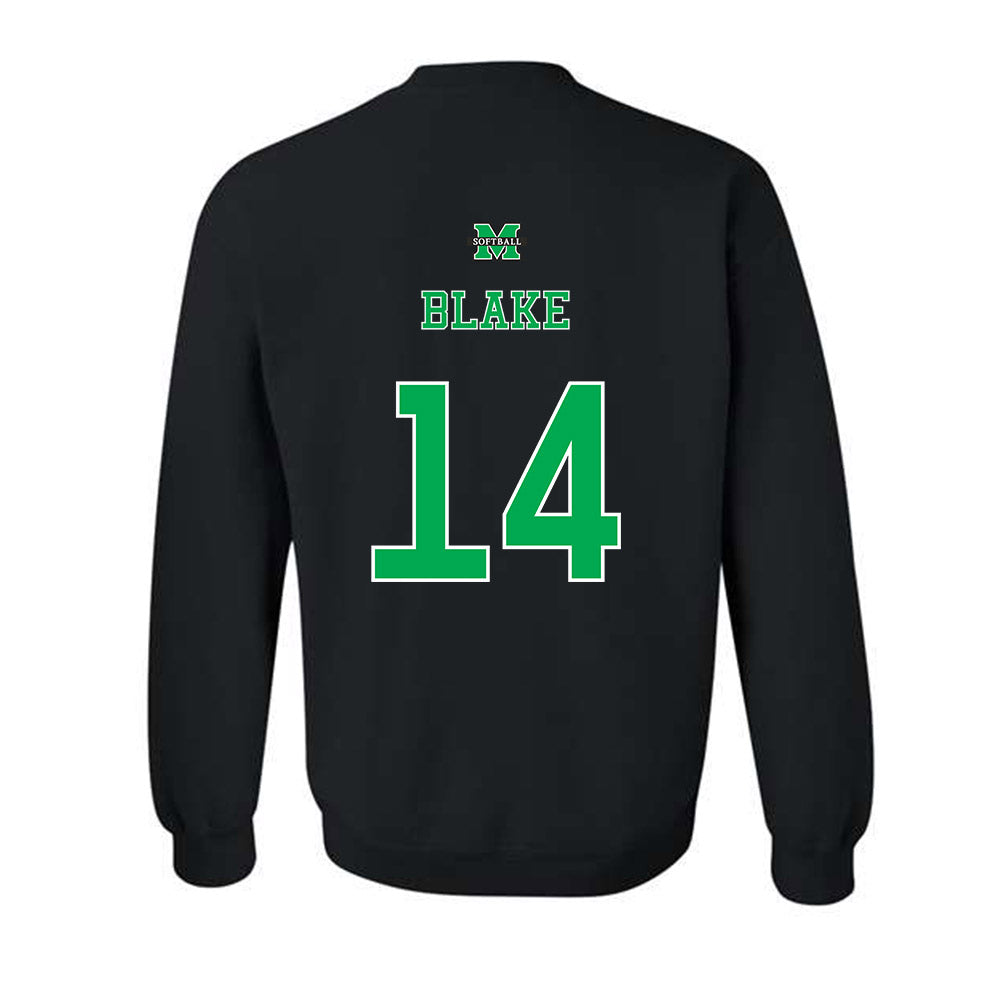 Marshall - NCAA Softball : Ava Blake - Sports Shersey Crewneck Sweatshirt-1