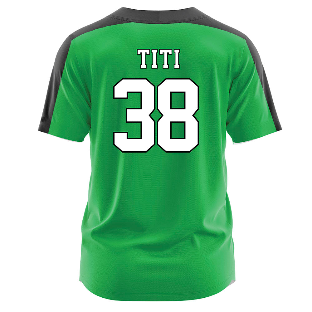 Marshall - NCAA Softball : Tia Titi - Green Jersey-1