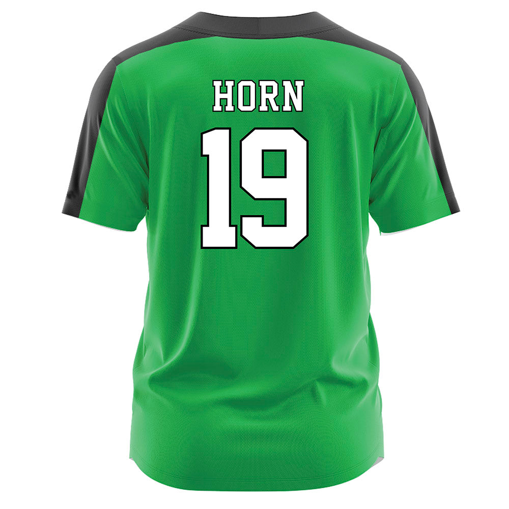 Marshall - NCAA Softball : Summer Horn - Green Jersey-1