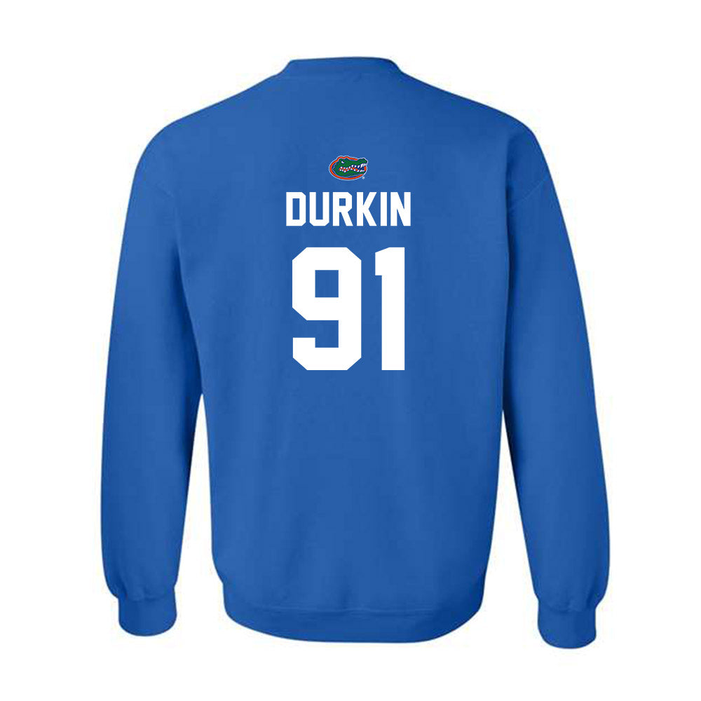 Florida - NCAA Football : Patrick Durkin - Replica Shersey Crewneck Sweatshirt-1