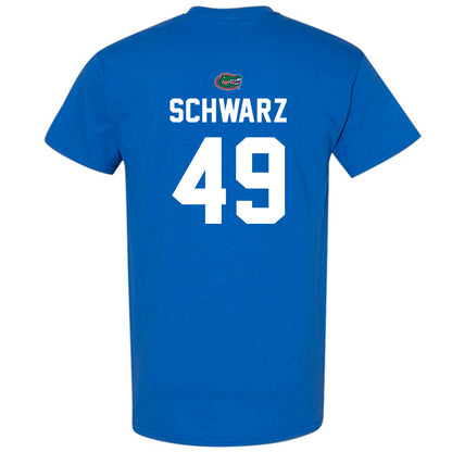 Florida - NCAA Baseball : Colton Schwarz - Replica Shersey T-Shirt-1