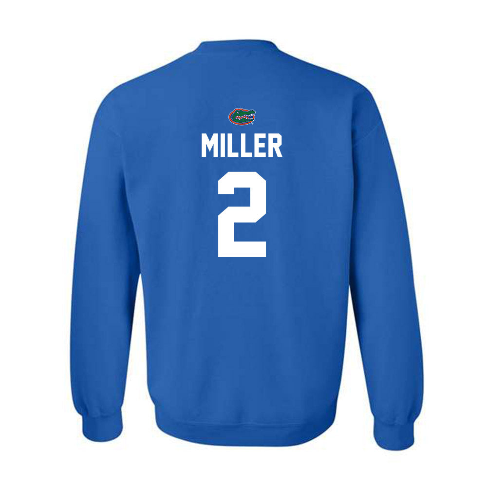 Florida - NCAA Baseball : Sam Miller - Replica Shersey Crewneck Sweatshirt-1