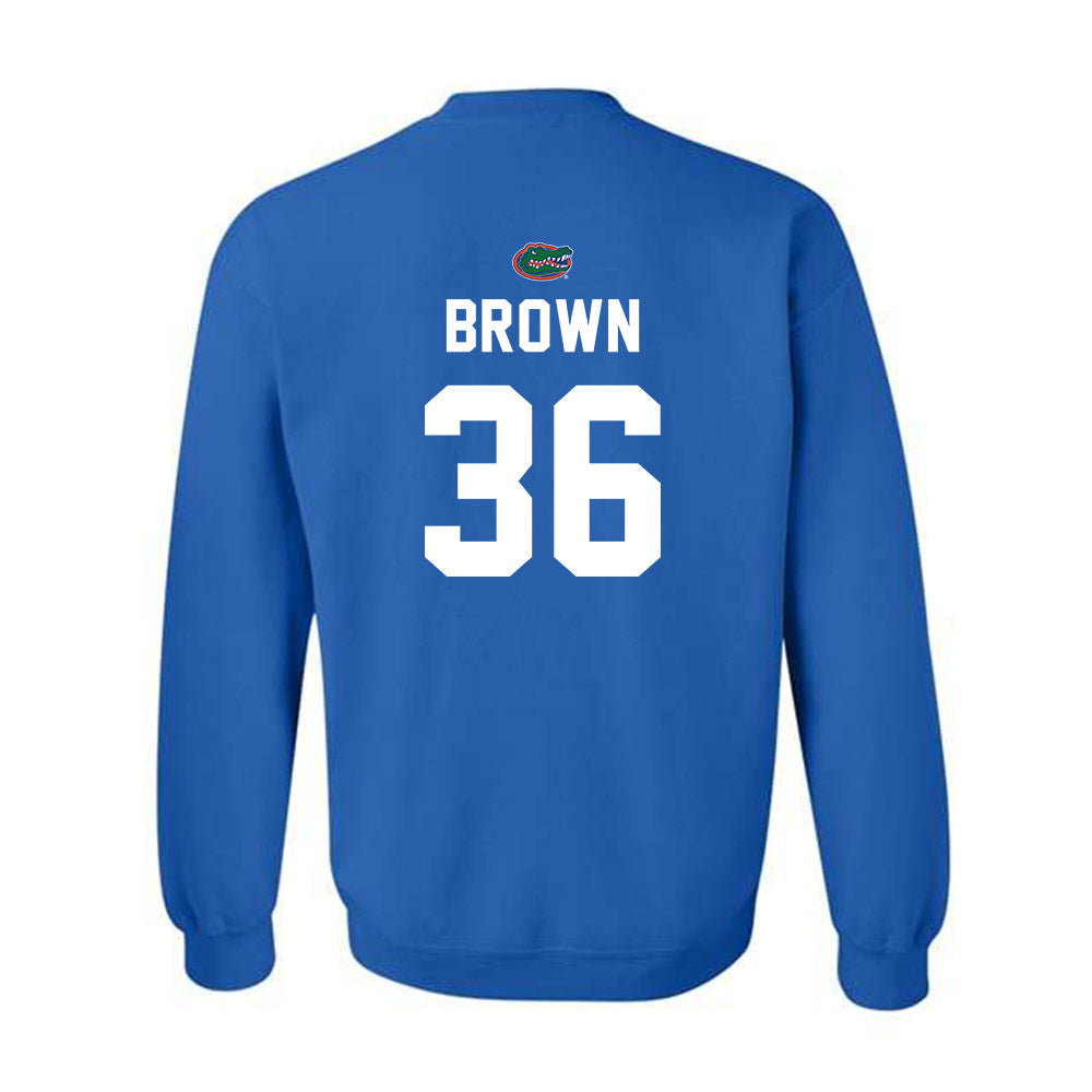 Florida - NCAA Football : Vincent Brown - Replica Shersey Crewneck Sweatshirt-1