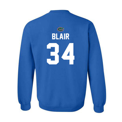 Florida - NCAA Baseball : Eli Blair - Replica Shersey Crewneck Sweatshirt-1