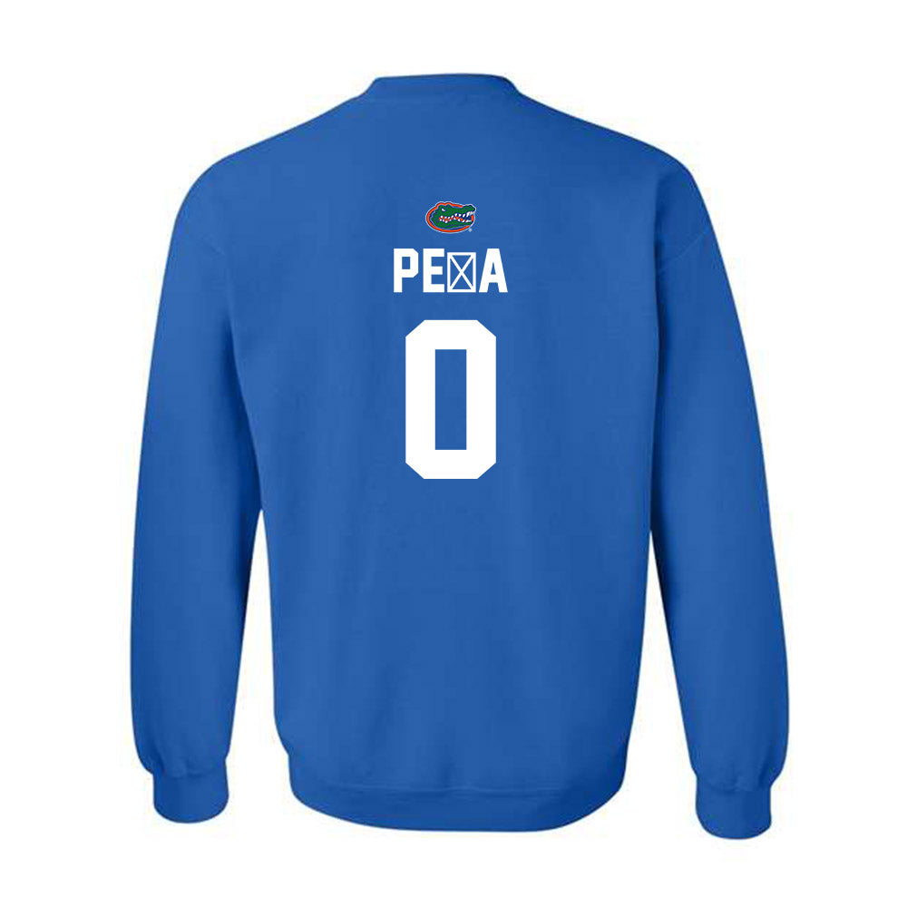 Florida - NCAA Women's Soccer : Paloma Pe�a - Replica Shersey Crewneck Sweatshirt-1