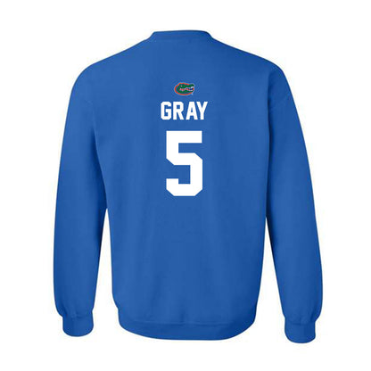 Florida - NCAA Women's Soccer : Mia Gray - Replica Shersey Crewneck Sweatshirt-1