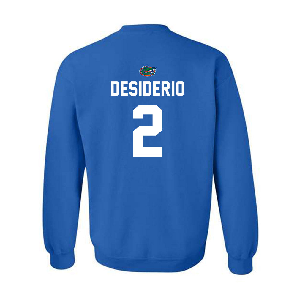 Florida - NCAA Softball : Giulia Desiderio - Replica Shersey Crewneck Sweatshirt-1