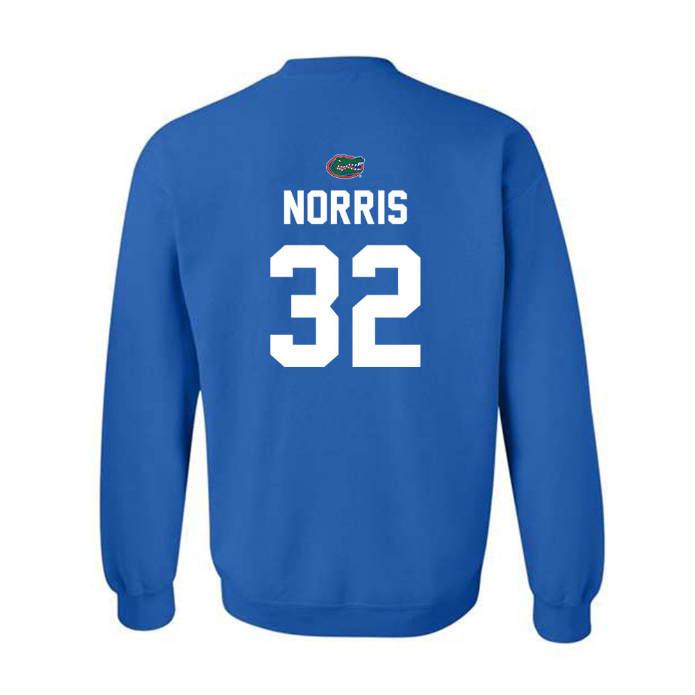 Florida - NCAA Women's Soccer : Nylah Norris - Replica Shersey Crewneck Sweatshirt-1