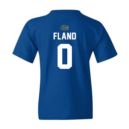 Florida - NCAA Men's Basketball : Johnuel Fland - Replica Shersey Youth T-Shirt-1