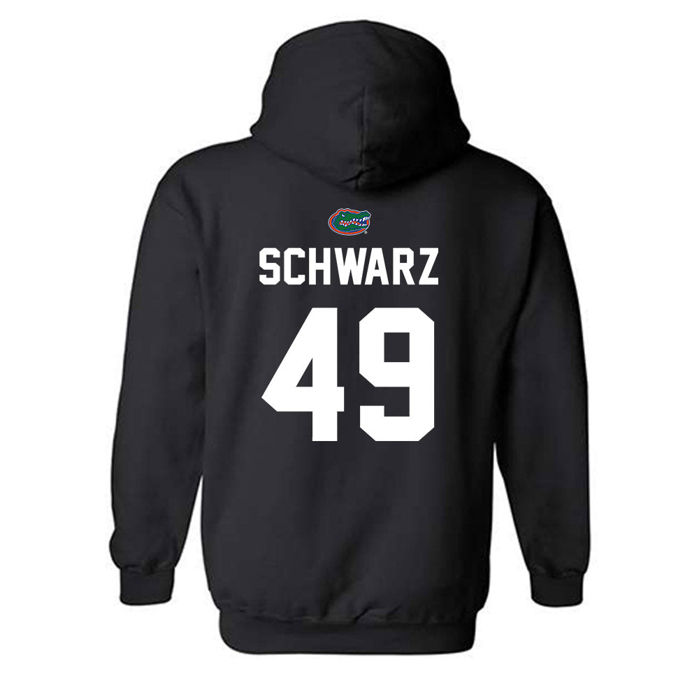 Florida - NCAA Baseball : Colton Schwarz - Sports Shersey Hooded Sweatshirt-1