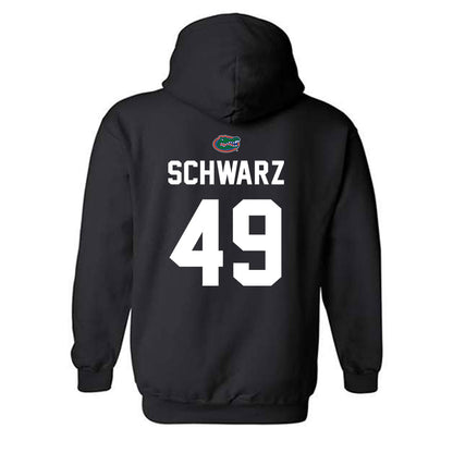 Florida - NCAA Baseball : Colton Schwarz - Sports Shersey Hooded Sweatshirt-1