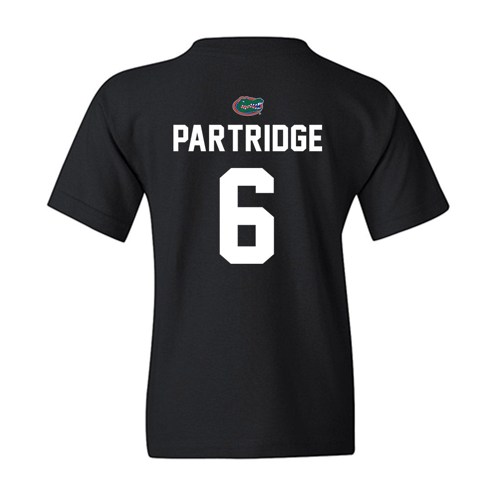 Florida - NCAA Baseball : Nic Partridge - Sports Shersey Youth T-Shirt-1