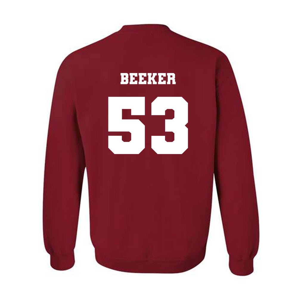 Ole Miss - NCAA Football : Ford Beeker - Replica Shersey Crewneck Sweatshirt-1