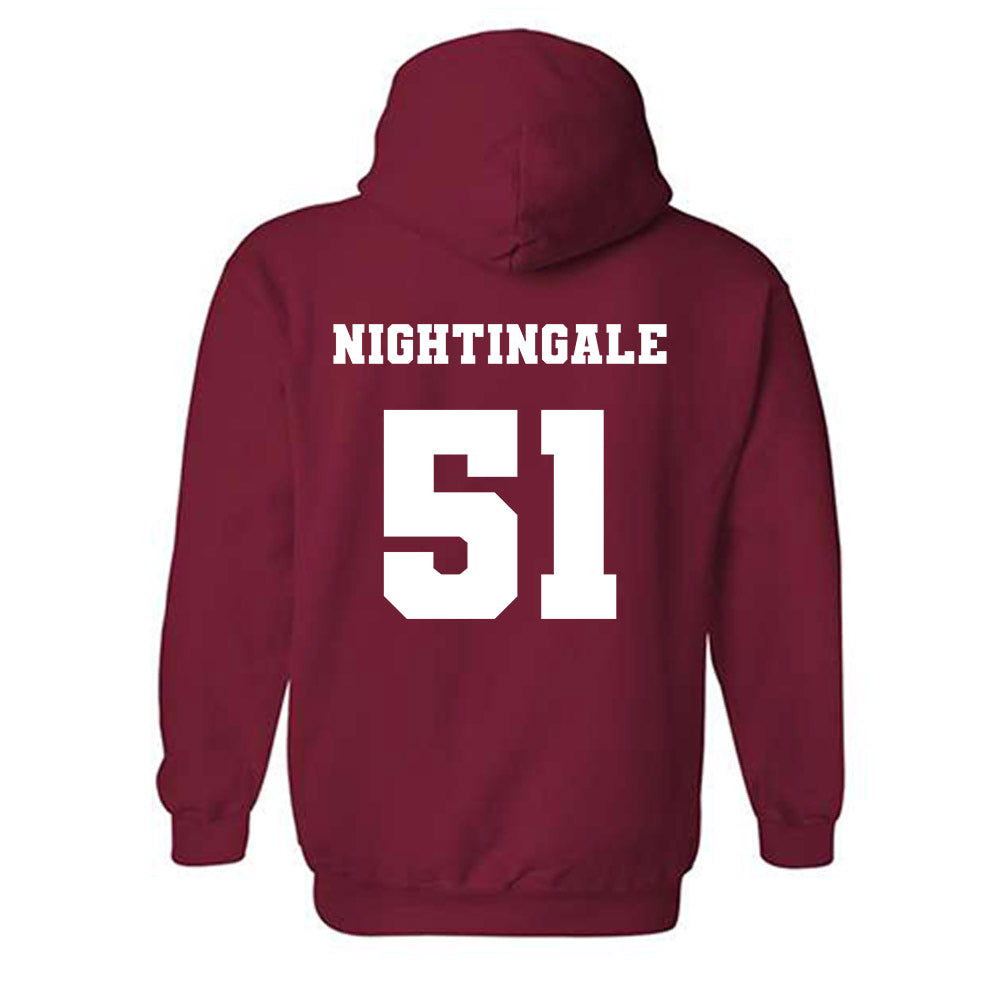 Ole Miss - NCAA Football : Trey Nightingale - Replica Shersey Hooded Sweatshirt-1