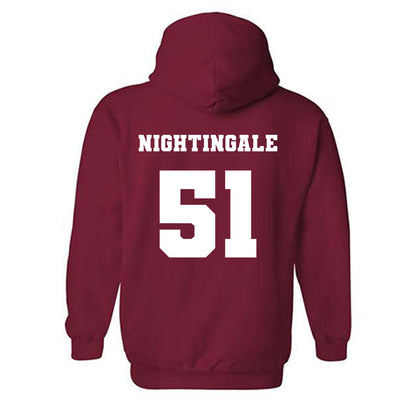 Ole Miss - NCAA Football : Trey Nightingale - Replica Shersey Hooded Sweatshirt-1