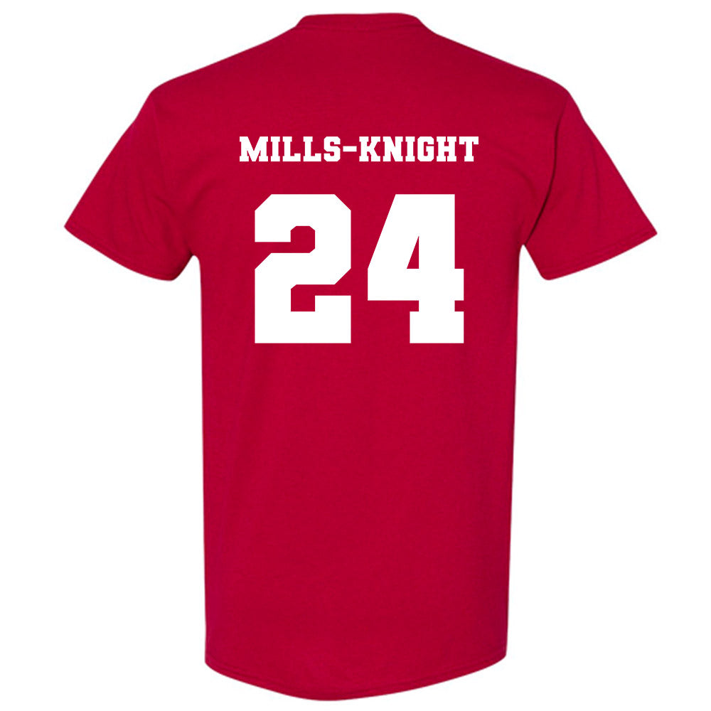 Ole Miss - NCAA Football : Shekai Mills-Knight - Replica Shersey T-Shirt-1