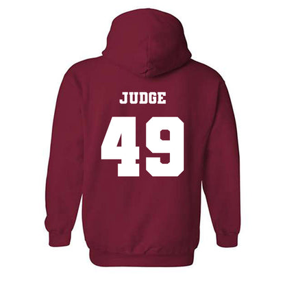 Ole Miss - NCAA Football : Sean Judge - Replica Shersey Hooded Sweatshirt-1