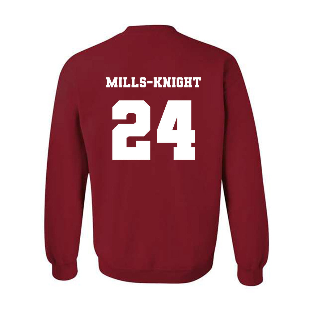 Ole Miss - NCAA Football : Shekai Mills-Knight - Replica Shersey Crewneck Sweatshirt-1