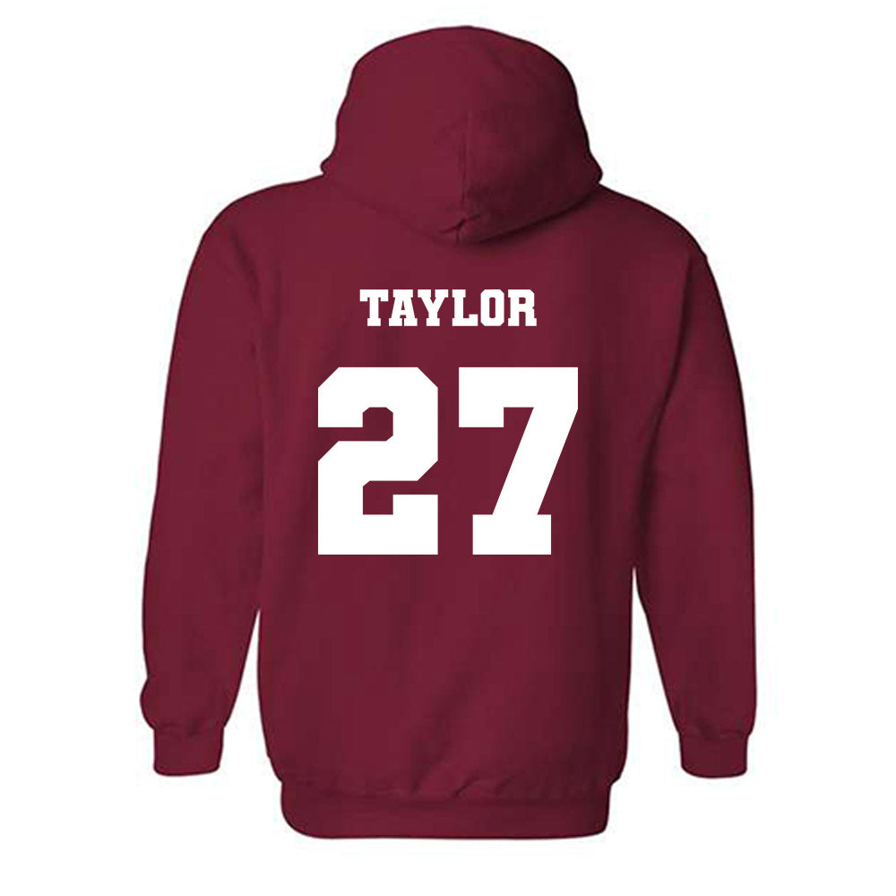 Ole Miss - NCAA Football : Macaleb Taylor - Replica Shersey Hooded Sweatshirt-1