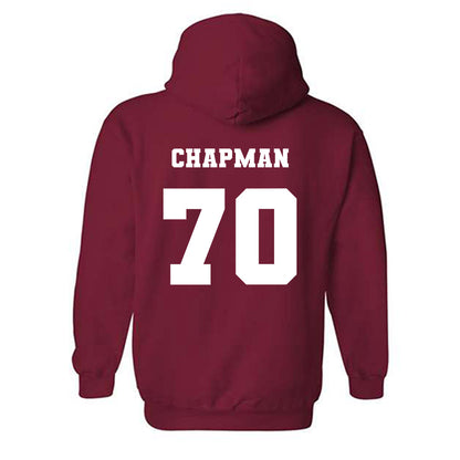 Ole Miss - NCAA Football : Jalan Chapman - Replica Shersey Hooded Sweatshirt-1