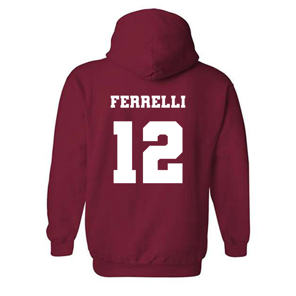 Ole Miss - NCAA Football : Luke Ferrelli - Replica Shersey Hooded Sweatshirt-1