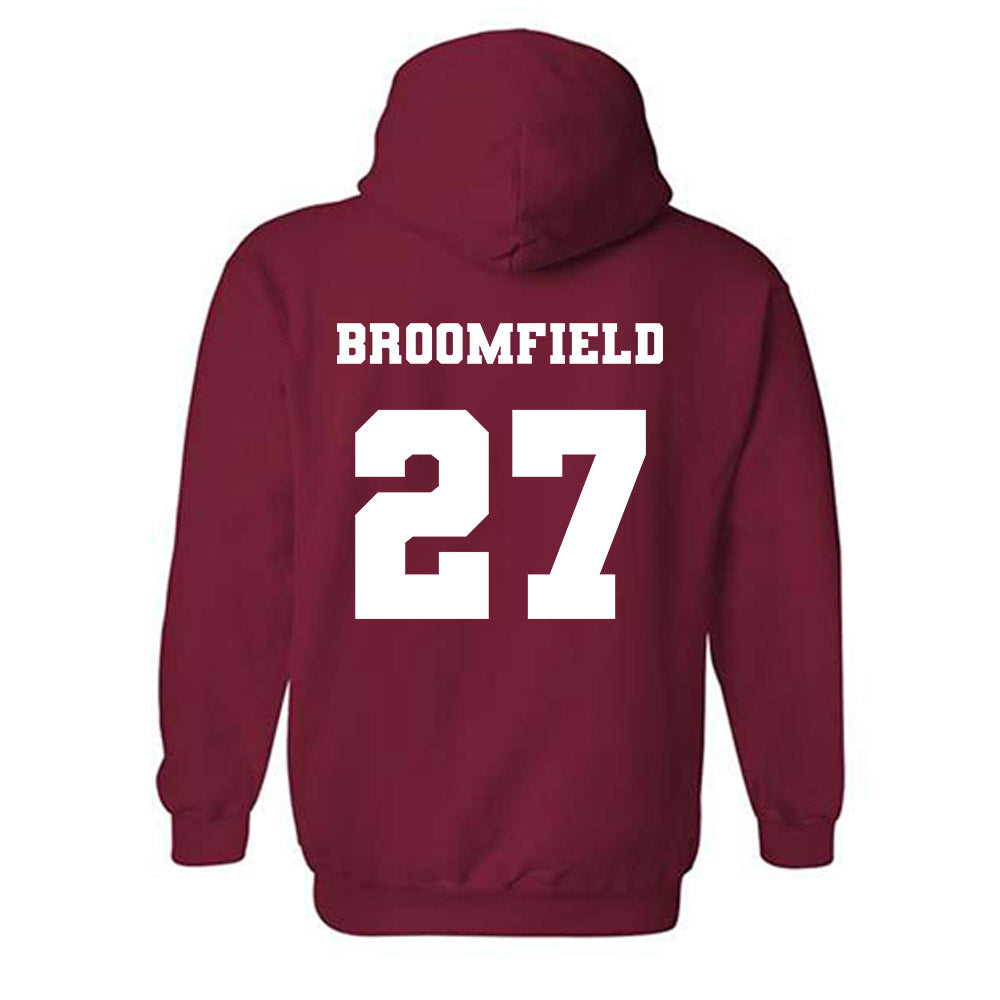 Ole Miss - NCAA Football : Patrick Broomfield - Replica Shersey Hooded Sweatshirt-1