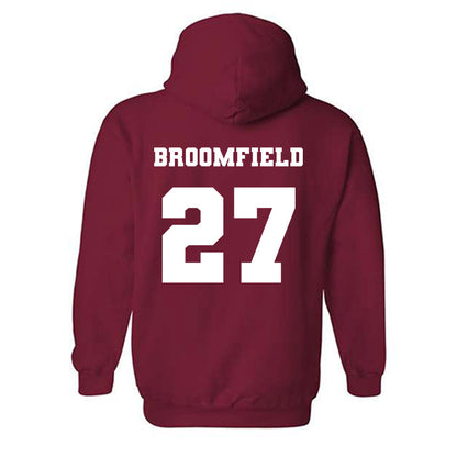 Ole Miss - NCAA Football : Patrick Broomfield - Replica Shersey Hooded Sweatshirt-1