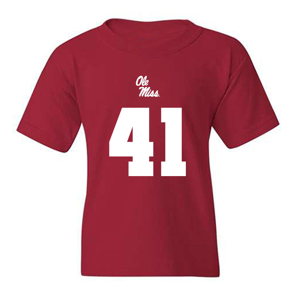 Ole Miss - NCAA Football : Peter Mcstravick - Replica Shersey Youth T-Shirt-0