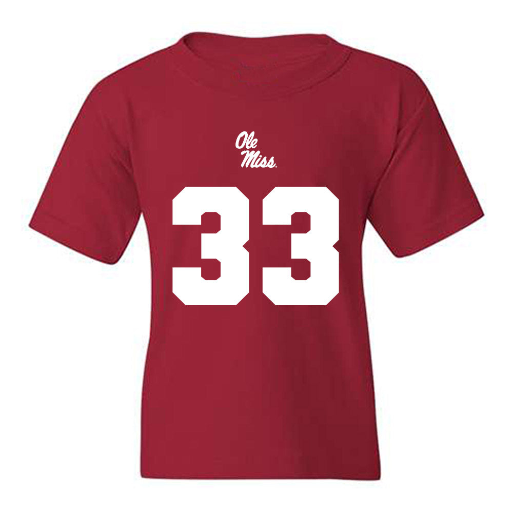 Ole Miss - NCAA Football : Oscar Bird - Replica Shersey Youth T-Shirt-0