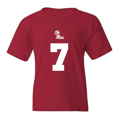 Ole Miss - NCAA Football : Sharif Denson - Replica Shersey Youth T-Shirt-0