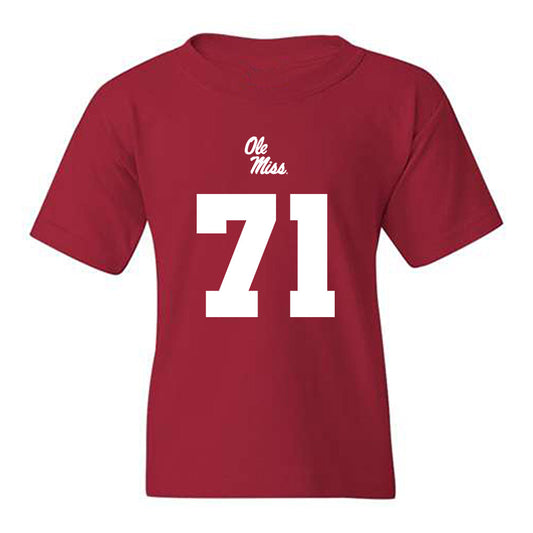 Ole Miss - NCAA Football : Emanuel Faulkner - Replica Shersey Youth T-Shirt-0