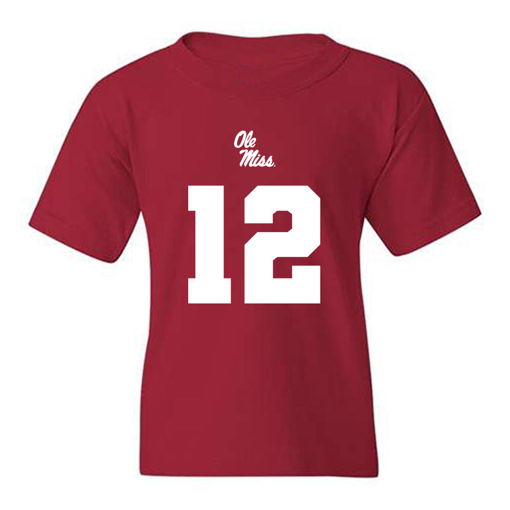Ole Miss - NCAA Football : Luke Ferrelli - Replica Shersey Youth T-Shirt-0