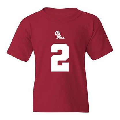 Ole Miss - NCAA Football : Jaylon Braxton - Replica Shersey Youth T-Shirt-0