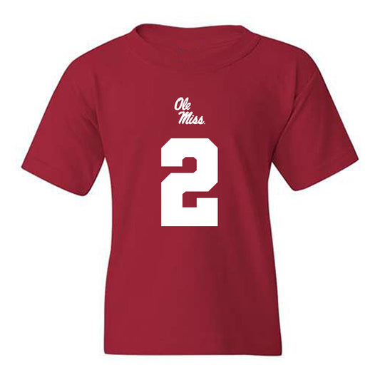 Ole Miss - NCAA Football : Jaylon Braxton - Replica Shersey Youth T-Shirt-0