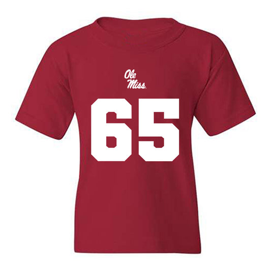 Ole Miss - NCAA Football : Connor Howes - Replica Shersey Youth T-Shirt-0