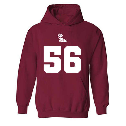 Ole Miss - NCAA Football : Mason Waddle - Replica Shersey Hooded Sweatshirt-0