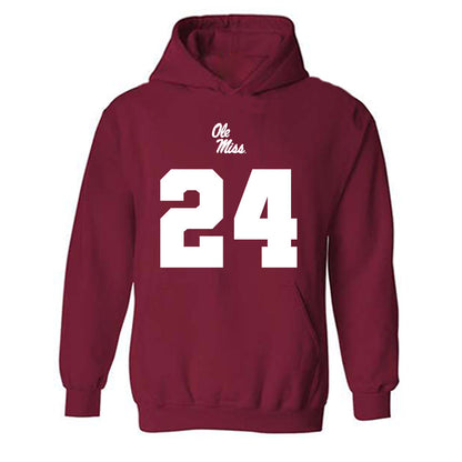 Ole Miss - NCAA Football : Shekai Mills-Knight - Replica Shersey Hooded Sweatshirt-0