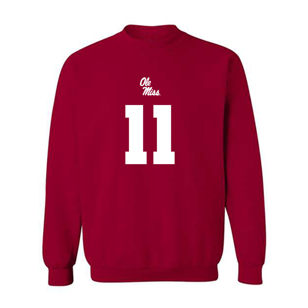 Ole Miss - NCAA Football : Hilton Deuce Alexander II - Replica Shersey Crewneck Sweatshirt-0