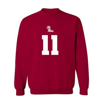 Ole Miss - NCAA Football : Hilton Deuce Alexander II - Replica Shersey Crewneck Sweatshirt-0
