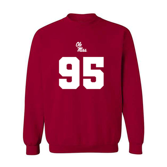 Ole Miss - NCAA Football : Andrew Maddox - Replica Shersey Crewneck Sweatshirt-0